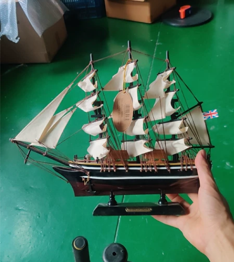 仿真一帆风顺帆船模型 印度之星 工艺品摆件...