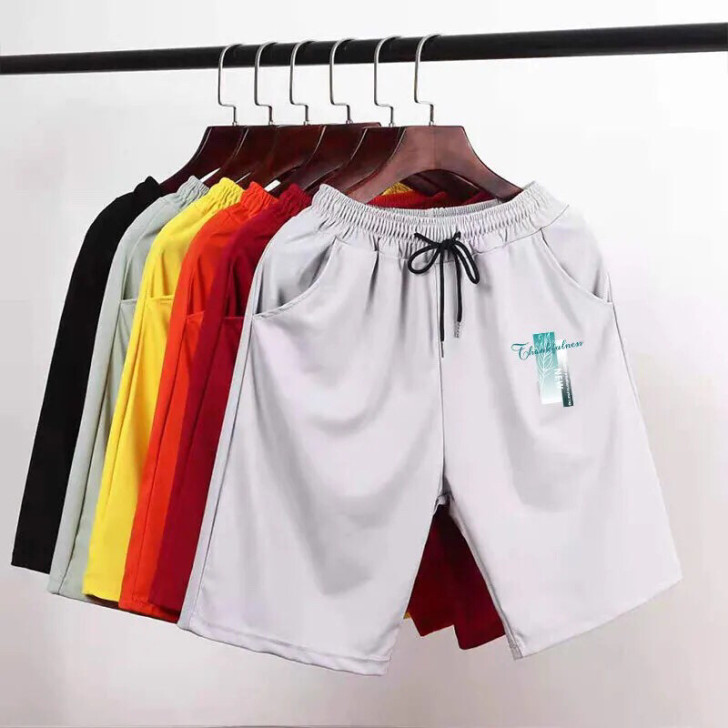 冰丝裤子男夏季短裤薄款潮流百搭宽松休闲裤运...