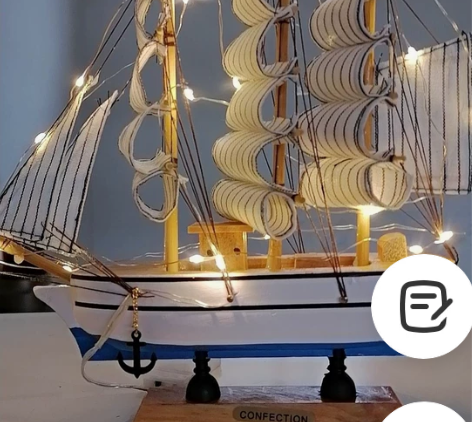 商品店搬迁一帆风顺帆船模型摆件毕业生日礼物...