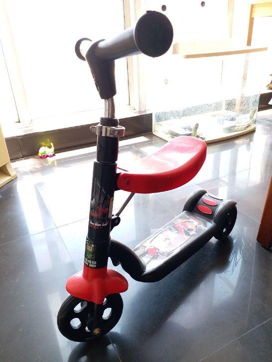 小龙哈彼骑滑二合一两用滑板车