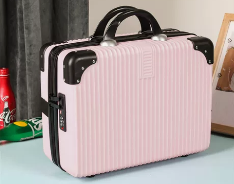 手提行李箱14寸密码锁箱时尚可爱旅行箱轻便...