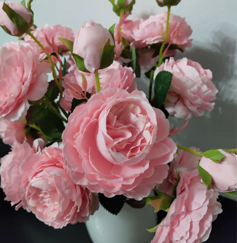 高级仿真牡丹大3头3枝9.9元包邮，可用于...