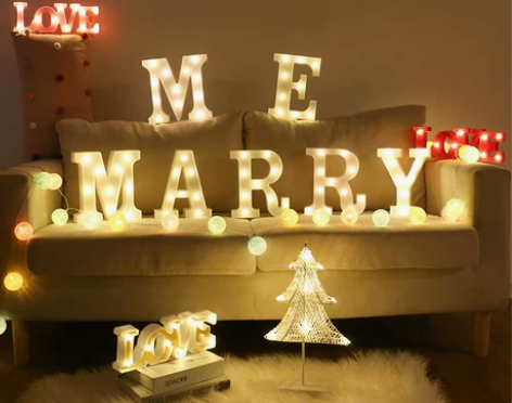 英文灯婚庆布橱窗字母灯LED数字灯装饰灯道...