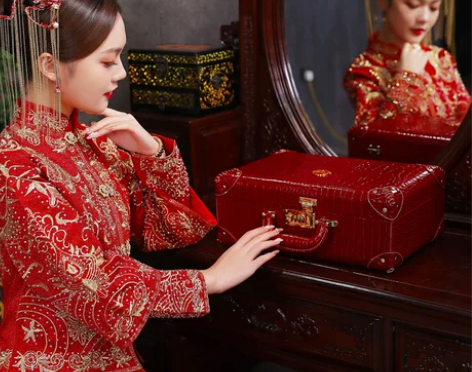 彩礼钱盒子礼金盒彩礼盒订婚聘礼盒提亲彩礼箱