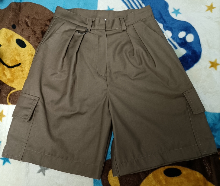 女士短裤 五分裤 深棕色 M码