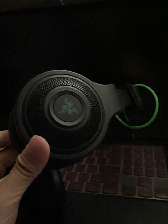 自用轻微使用痕迹雷蛇耳机，没有盒子包装了因...