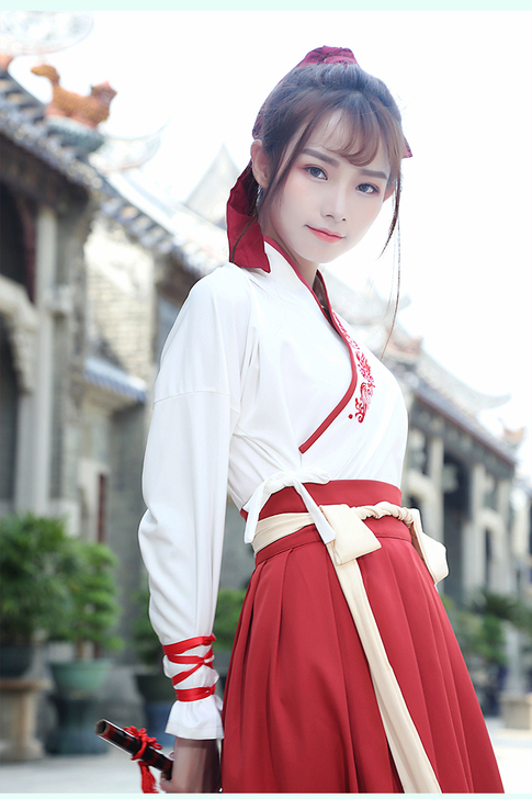 古风套装道具笛颜色分类红色套装，尺码M闲置...