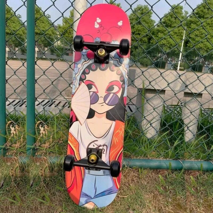 儿童滑板滑板车女生初学者四轮滑板车学生刷街...