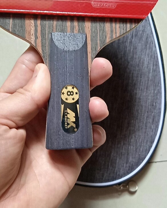 8星乒乓球拍专业级比赛单双拍黑檀木球拍省队...