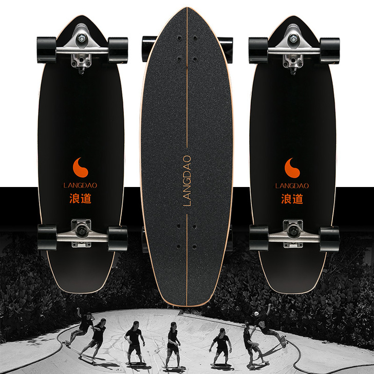 浪道langdao免蹬陆地冲浪滑板 sli...