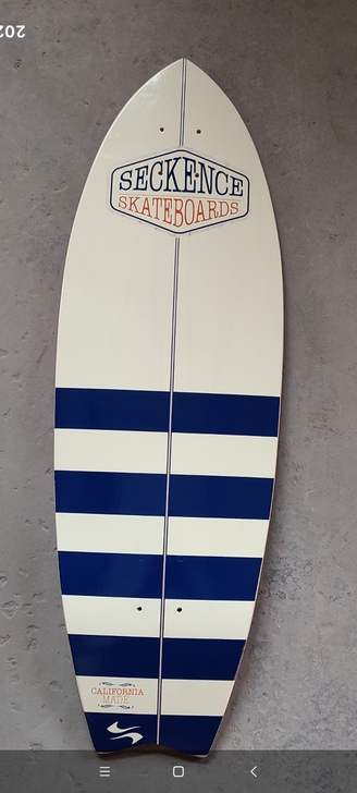 陆地冲浪滑板板面，31*10英寸鱼尾款尾翘...