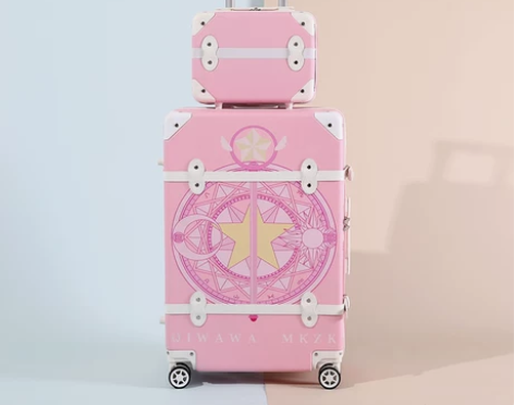 日系少女行李箱万向轮旅行箱可爱学生子母箱小...