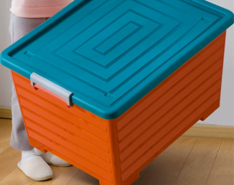 特大号透明收纳箱子塑料玩具收纳盒装衣服的家...