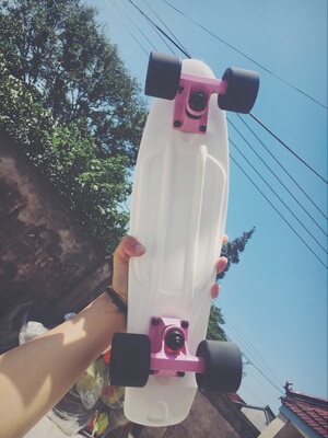 一豹F1小鱼板塑料小鱼板滑板香蕉板枫木单翘...