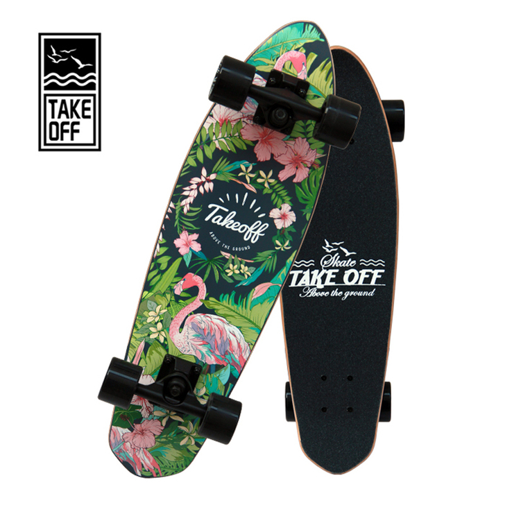 TAKEOFF小鱼板专业滑板刷街公路四轮单...
