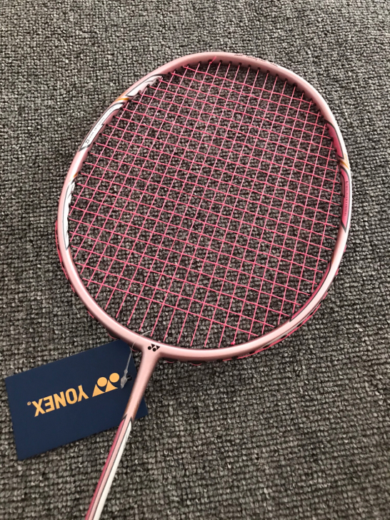 尤尼克斯羽毛球拍双刃6闪粉女神专用超轻全碳...