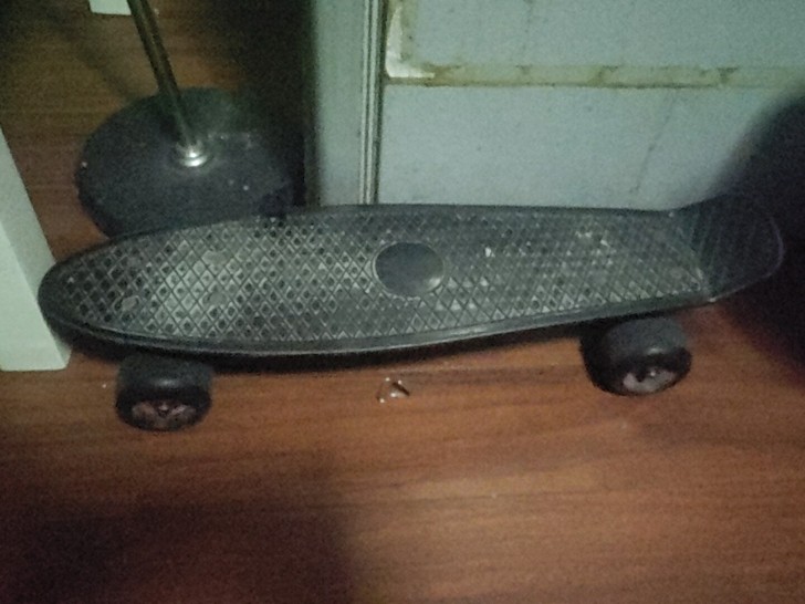 小鱼板一块，有点脏，以前长板带着不方便，当...