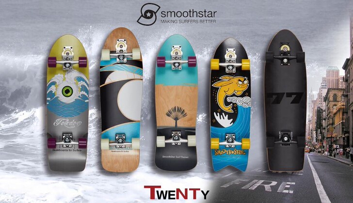 现货全新smoothstar陆地冲浪板小树...