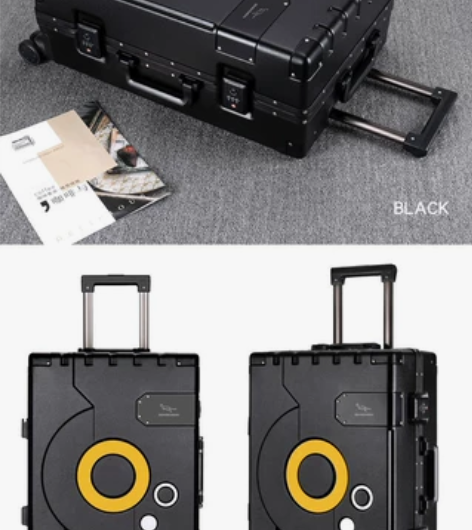 爆款帅气行礼箱。 金属铝框，静音轮轴！ 仅...