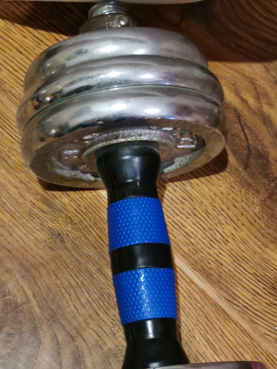 12.5公斤哑铃和健腹轮，不练了，便宜处理