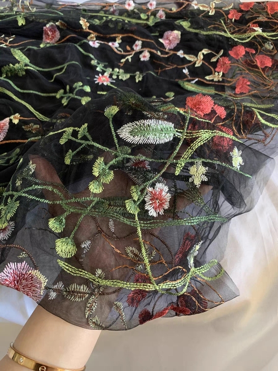 网纱半身裙长裙2021春夏新款仙女裙蕾丝绣...