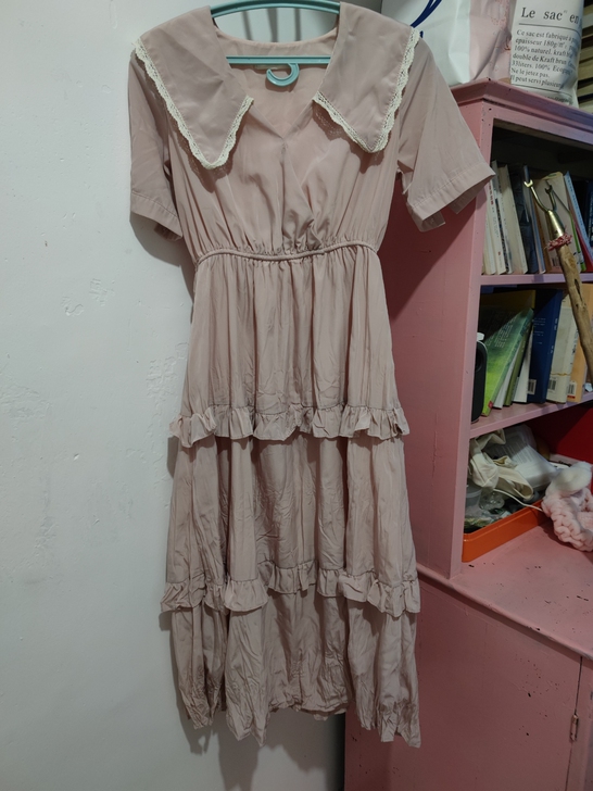 复古文艺连衣裙女下蛋糕裙