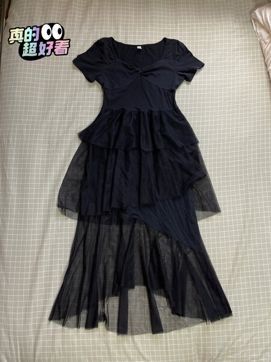 【女神风黑色长裙】