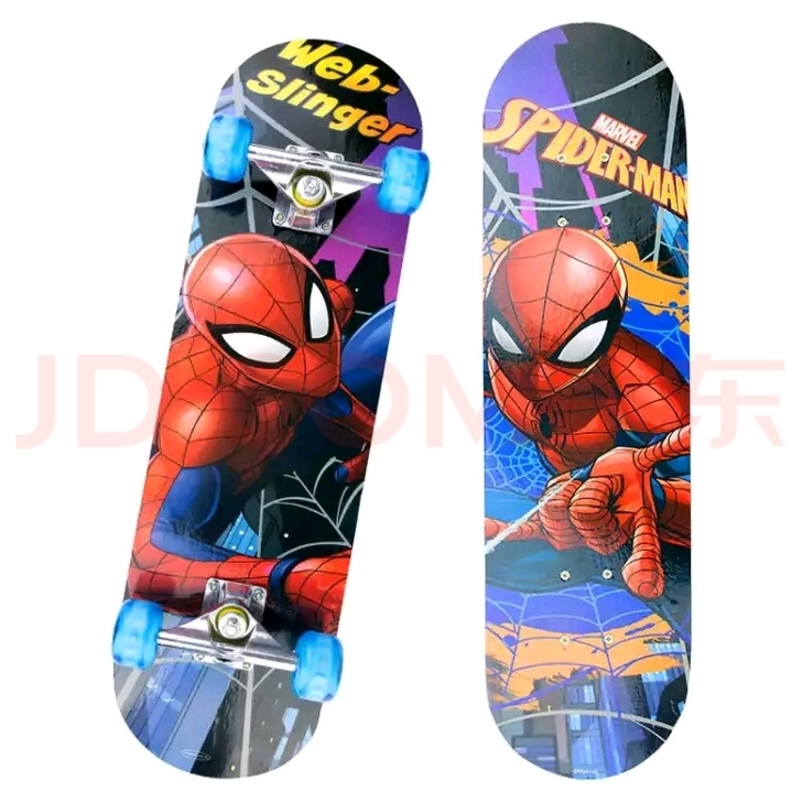 迪士尼全新漫威蜘蛛侠滑板，全新，七层枫木板...