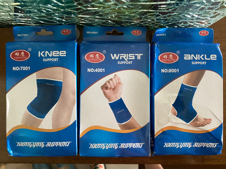 雄鹰运动护具 护膝护腕护踝三个一套 全新 ...