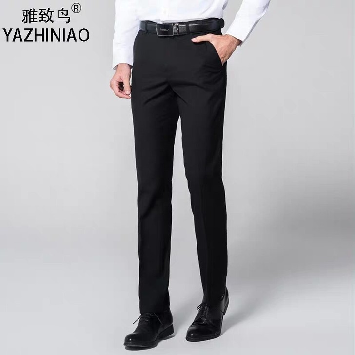 男士职业装西裤男修身欧版商务西服裤子正装青...