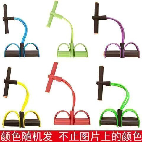 全新仰卧起坐弹簧脚蹬拉力器运动收腹减肚瘦腿...