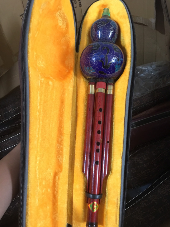 全新景泰蓝葫芦丝bB调 库存包装老旧
