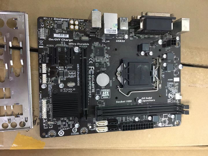 技嘉h81m-ds2主板1150CPU，主...