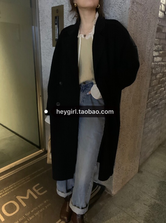 HEYGIRL黑哥 高腰显瘦直筒牛仔裤女 ...