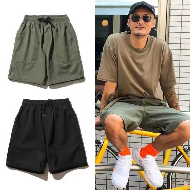 工装休闲短裤子男夏季薄款日系外穿潮牌宽松立...