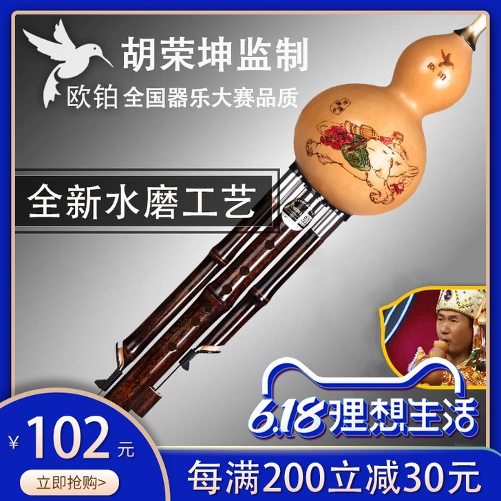 欧铂 葫芦丝，全新的。不会玩，