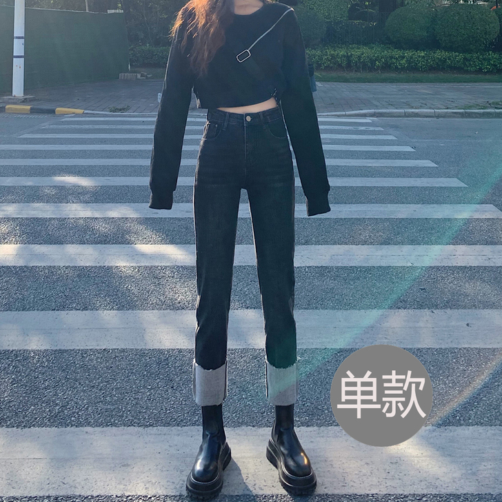 黑色牛仔裤 穿两次 未下水