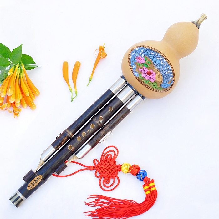 葫芦丝乐器 初学 演奏型 紫竹三音葫芦丝d调