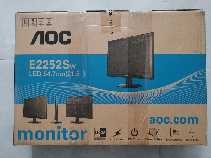 转让八成新AOC显示器，型号E2252SW...