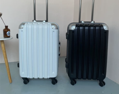 出口日本高档铝框拉杆箱静音万向轮包角行李旅...