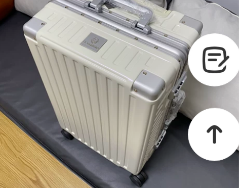 出口日本漫游旅行箱22寸行李箱铝框密码箱复...