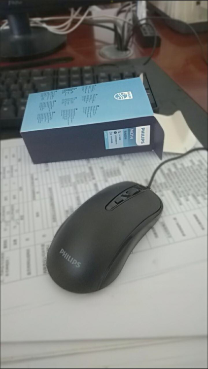 Philips/飞利浦有线鼠标电脑台式笔记...