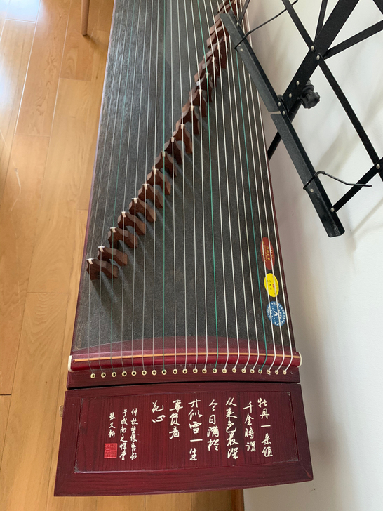古筝声音清透，音准不错，准备搬家也没时间练...