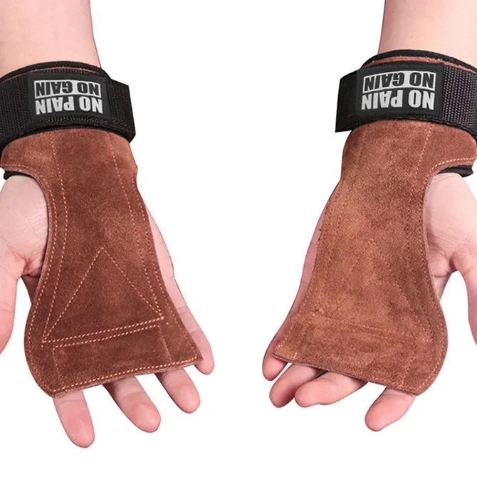 牛皮护掌硬拉辅助带引体向上单杠助力带