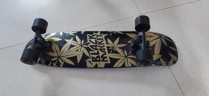 滑板，小鱼板没上过路在小区里玩过，把我摔老...