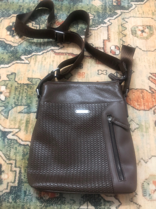 真皮挎包男士复古包