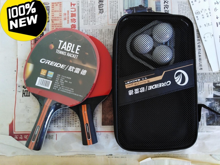 低价转让四星乒乓球拍2只直拍横拍双拍,去年...