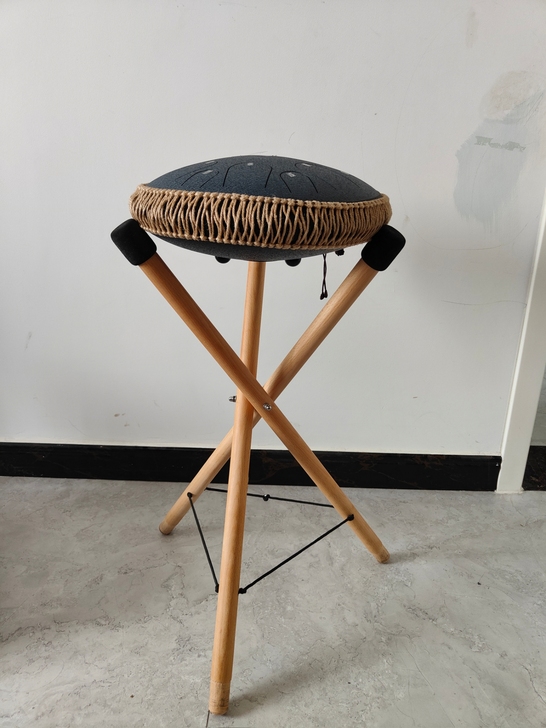 空灵鼓支架，实木架子可折叠演奏用鼓架，忘忧...