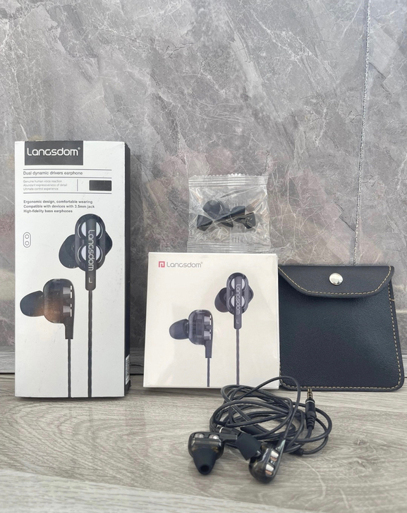 全新兰士顿D4耳机重低音入耳式手机有线降噪...
