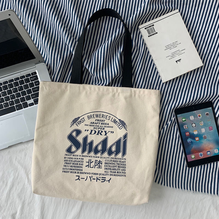 女学生手提单肩帆布包日系原宿韩版ins复古...